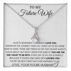 To My Future Wife Necklace - Best Romantic Jewelry Gift for Special Occasions & Love Appreciation - Alluring Beauty Necklace