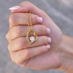 Elegant Necklace For Expecting Mom, Heart Shaped Jewelry, Pregnancy Gift, To My Pregnant Daughter