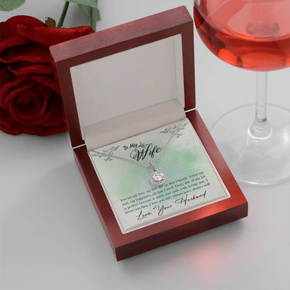 To My Wife Necklace - Meaningful Romantic Gift for Wife from Husband for Valentine’s Day & Forever Love - Eternal Hope Necklace