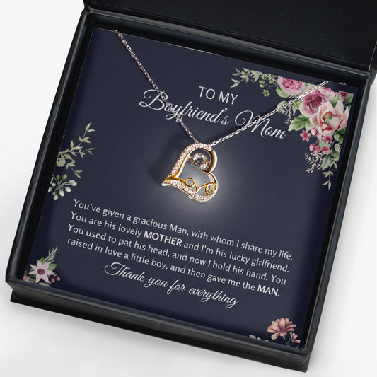 To My Boyfriends Mom Gift | Love Dancing Necklace