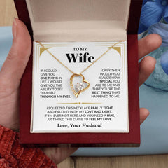 Romantic Wife Necklace Gift, Anniversary, Birthday & Valentine’s Surprise, To My Beautiful Wife