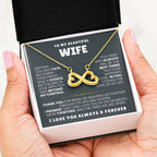 To My Wife Gift from Husband - Romantic Jewelry for Birthday & Anniversary Celebrations - Endless Love Necklace