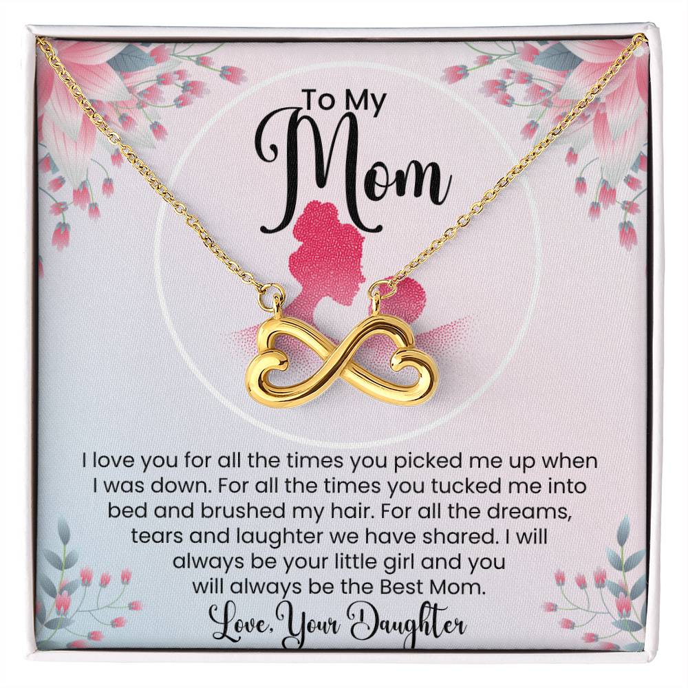 To My Mom - I Will Always Be Your Little Girl - Endless Love Necklace - Special Gift for Mom from Daughter