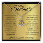 To My Soulmate Necklace - Romantic Soulmate Gift for Her for Christmas & Holiday Gifting - Anchor Pendant Necklace