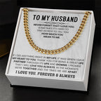 Husband Jewelry Gift from Wife – Cuban Link Chain – Anniversary & Valentine’s Day