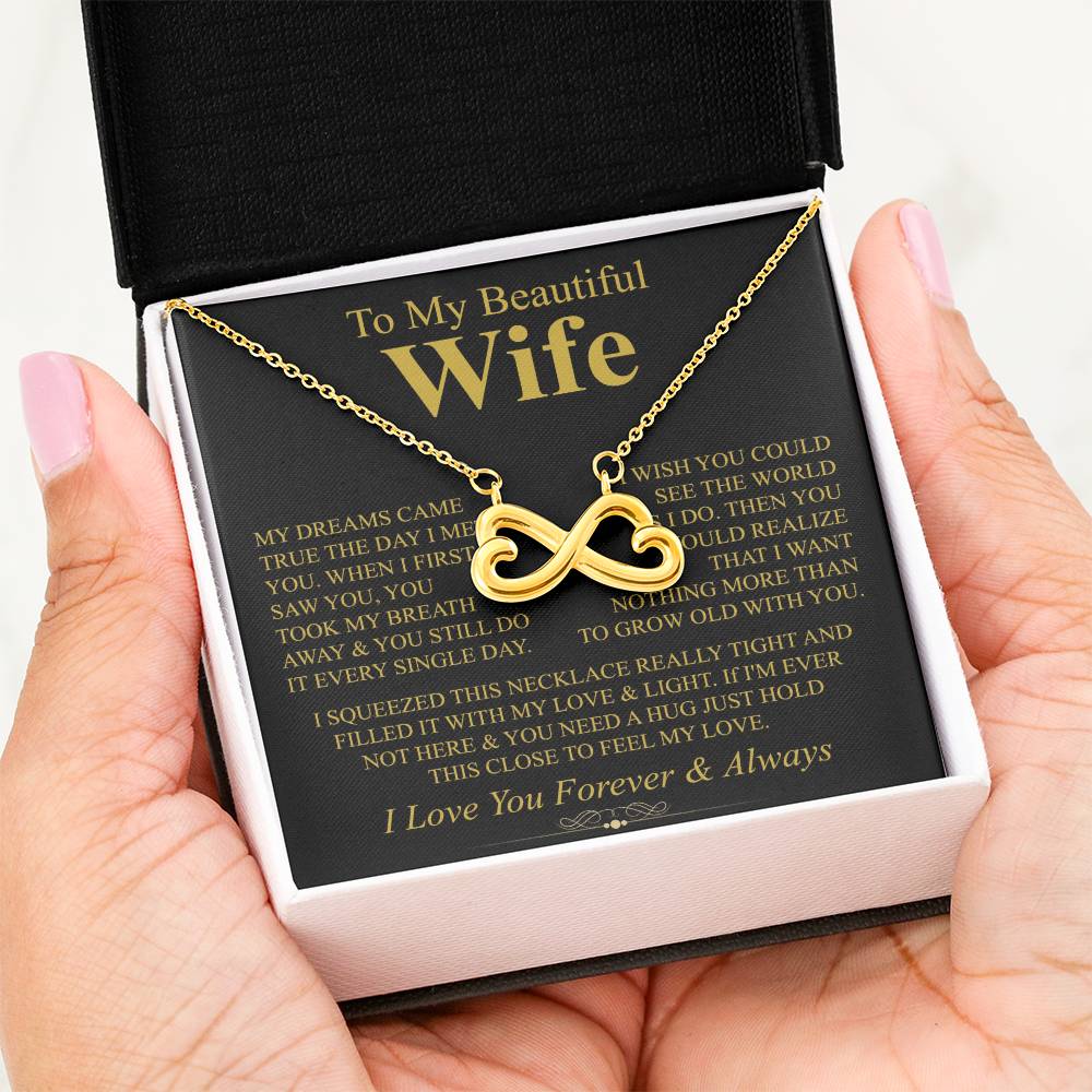 Heartfelt Gift for Wife from Husband - Romantic Jewelry for Special Occasions & Valentine’s Day - Endless Love Necklace