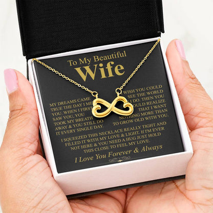Heartfelt Gift for Wife from Husband - Romantic Jewelry for Special Occasions & Valentine’s Day - Endless Love Necklace