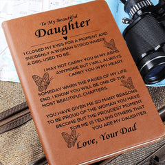 Gifts for Daughter, Beautiful Journal for Daughter, Meaningful Notebook With Message, To My Beautiful Daughter