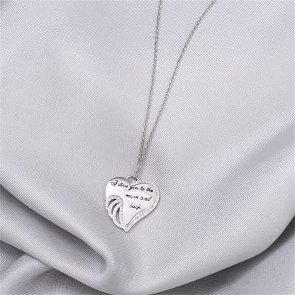 To My Wife - You're My Queen - Eternal Heart Diamond Necklace