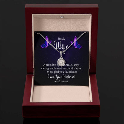 To My Wife Necklace - Meaningful Jewelry for Wife from Husband for Valentine’s Day, Christmas & Any Special Occasion - Eternal Hope Necklace
