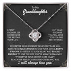 To My Granddaughter Necklace – Perfect Gift for Granddaughter Graduation & Birthday – Love Knot Necklace