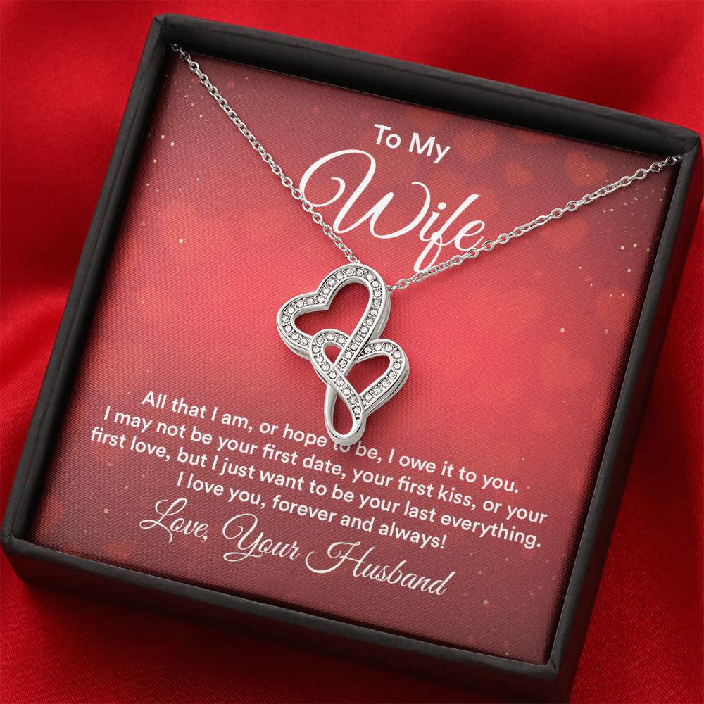 Valentine’s Day Gift for Wife - Emotional Jewelry from Husband for Anniversary Too - Heart-to-heart Pendant Necklace