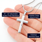 To My Son Necklace - Receive the impossible - Artisan Cross Necklace