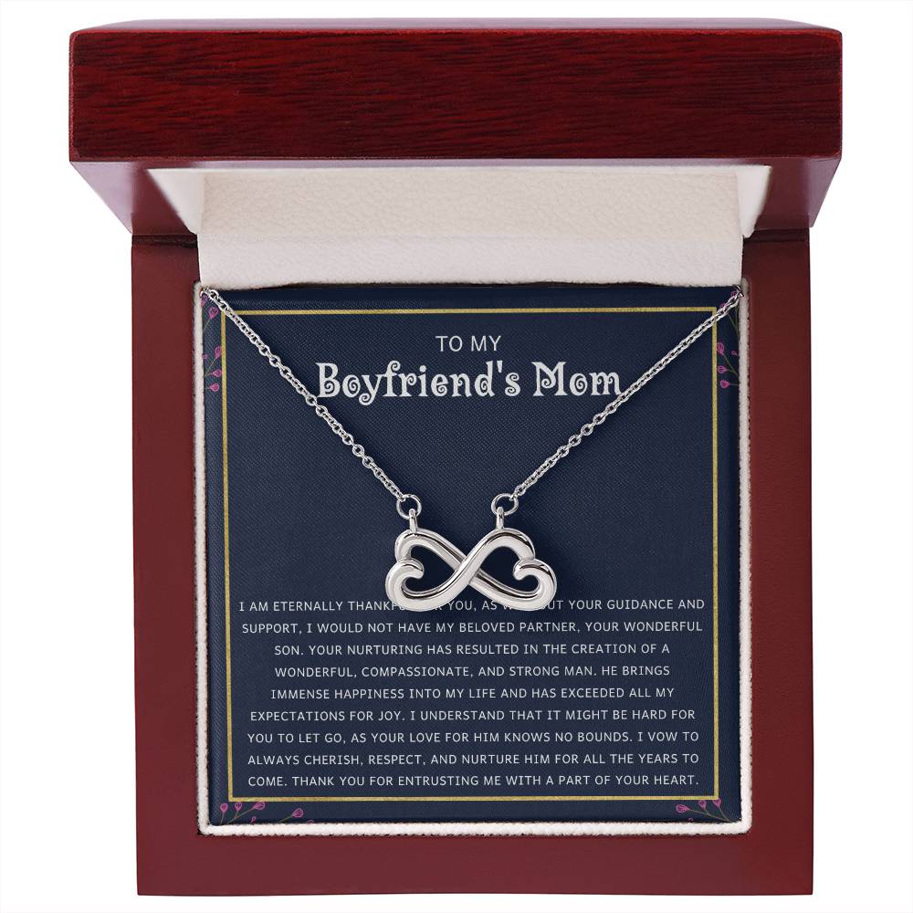 To My Boyfriend's Mom Gift - Your Wonderful Son - Endless Love Necklace