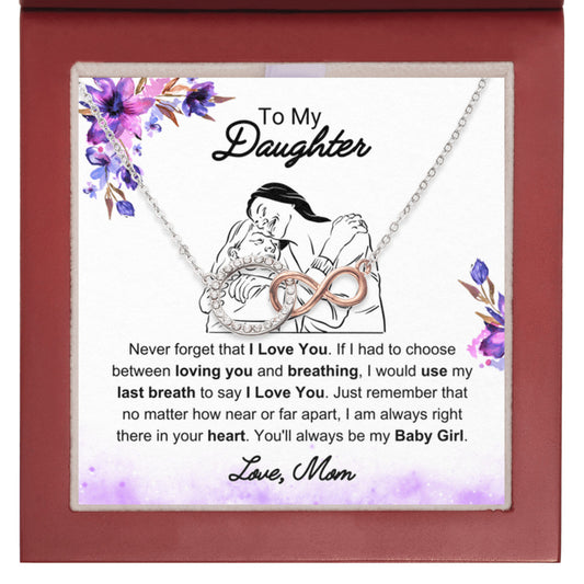 To My Daughter Gift from Mom necklace