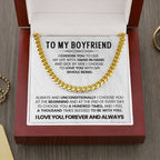 Cuban Link Chain for Him - Valentine’s Day & Anniversary Boyfriend Gift from Girlfriend
