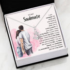 To My Soulmate Necklace - Best Soulmate Gift for Valentine’s Day & Everyday Romance - Anchor Pendant Necklace