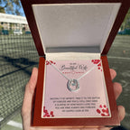 To My Wife Gift from Husband - Romantic Jewelry for Birthday & Anniversary Celebrations - Lucky In Love Necklace