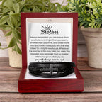 To My Brother - Always Remember - Gift for Brother - Men's Cross Bracelet
