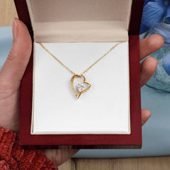 Mother Daughter Heart Necklace, Sentimental Jewelry Gift, Loving Keepsake for Mom or Daughter