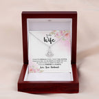 To My Wife Necklace - Best Romantic Jewelry Gift from Husband for Birthday, Anniversary, Valentine’s Day & Special Gifting - Anchor Pendant Necklace