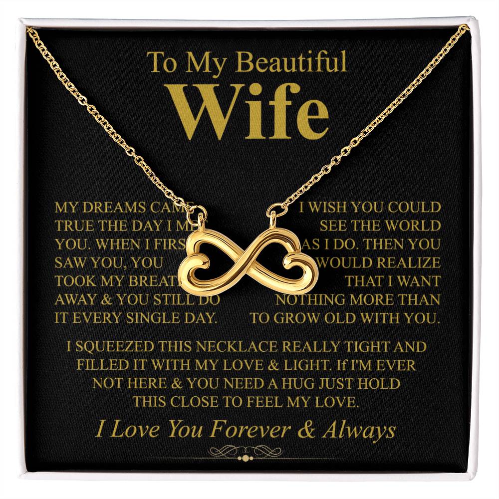 Heartfelt Gift for Wife from Husband - Romantic Jewelry for Special Occasions & Valentine’s Day - Endless Love Necklace