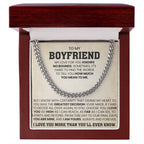 To My Boyfriend - My love for you knows no bounds - Cuban Link Chain from Her