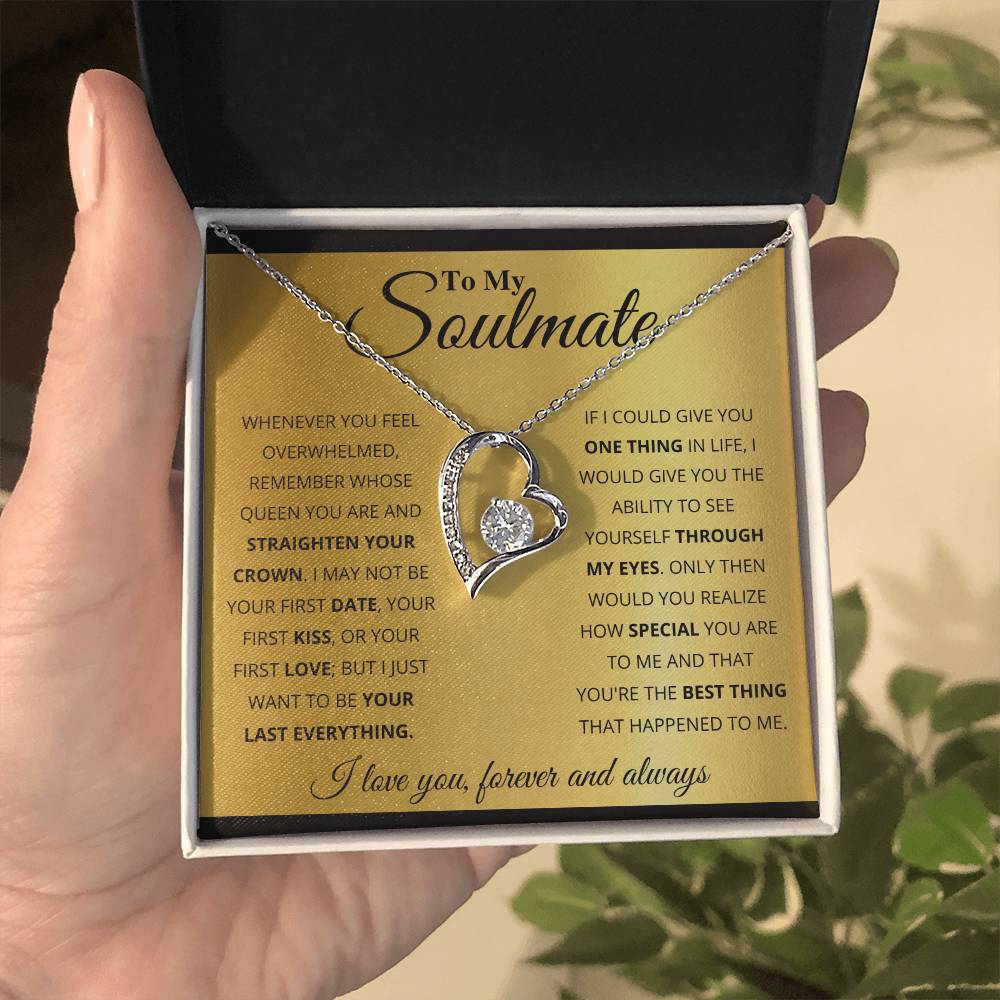To My Soulmate Necklace - Special Gift for Birthday & Valentine’s Day - Forever Love Necklace