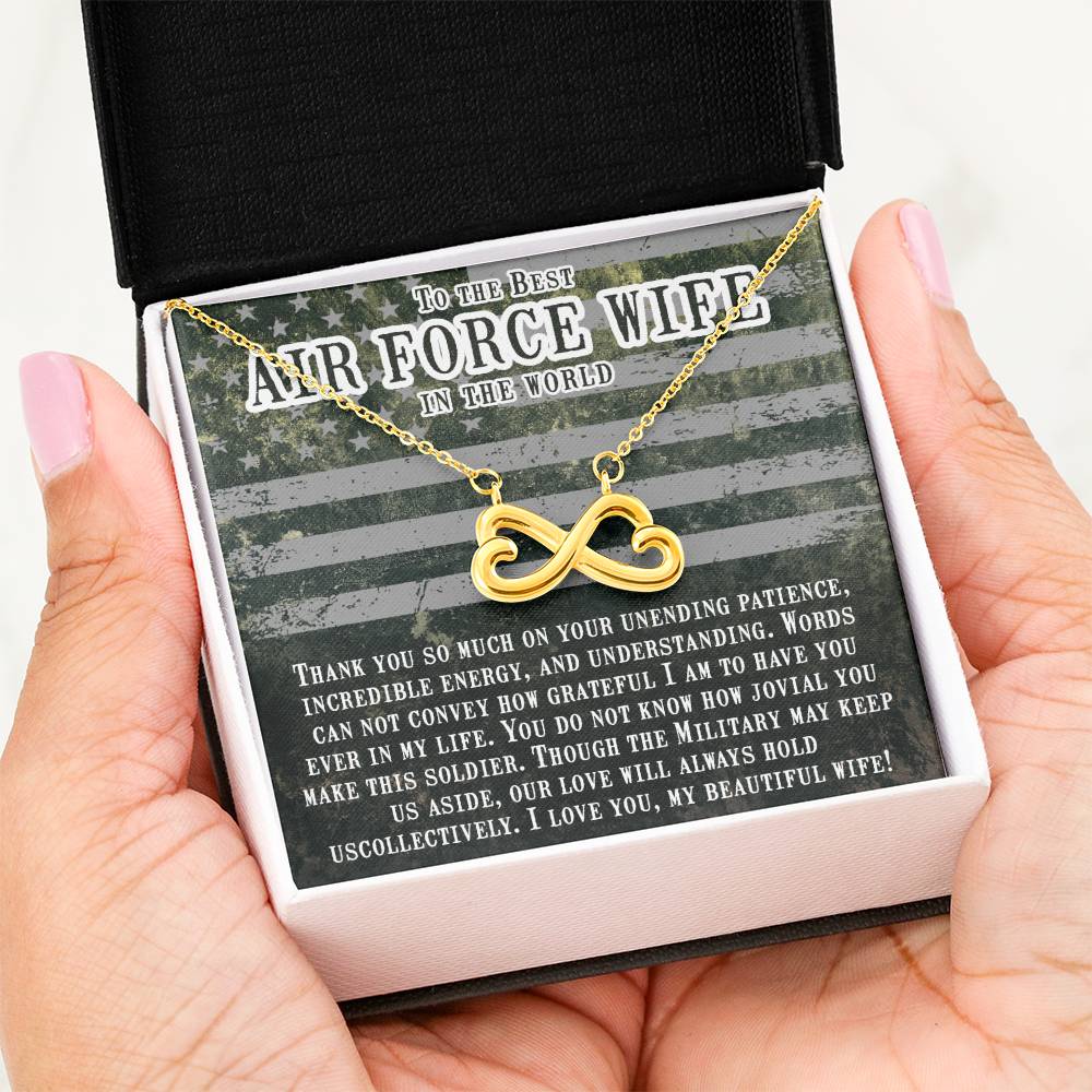 To My Air Force Wife Endless Love Necklace from Husband