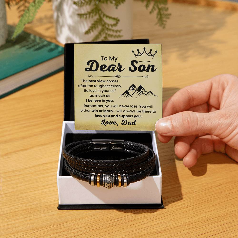 Dad to Son – Holiday, Birthday Gift – Love You Forever Bracelet