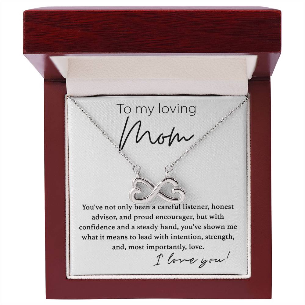 To My Loving Mom - I Love You - Endless Love Necklace - Sentimental Gift for Mom