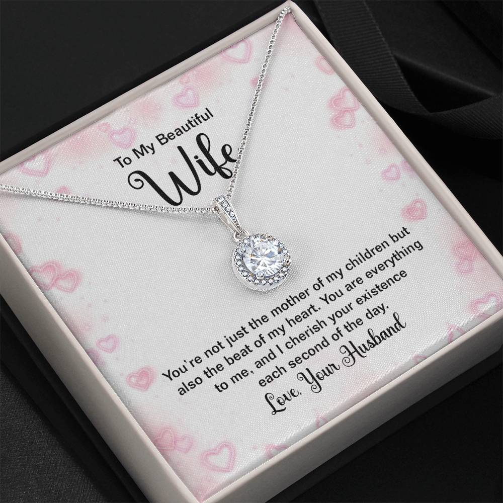 To My Wife Gift from Husband - Romantic Jewelry for Birthday & Anniversary Celebrations - Eternal Hope Necklace