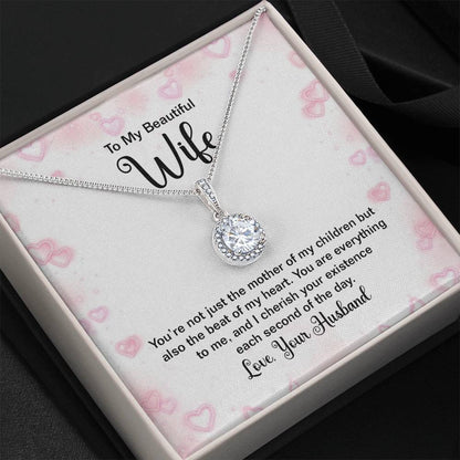 To My Wife Gift from Husband - Romantic Jewelry for Birthday & Anniversary Celebrations - Eternal Hope Necklace