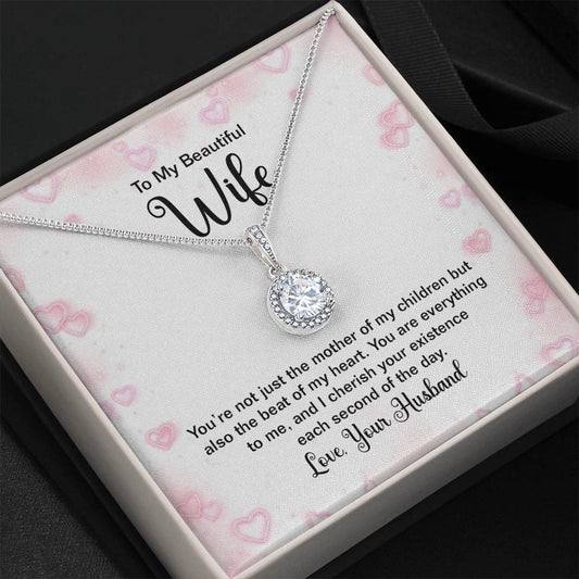 To My Wife Gift from Husband - Romantic Jewelry for Birthday & Anniversary Celebrations - Eternal Hope Necklace