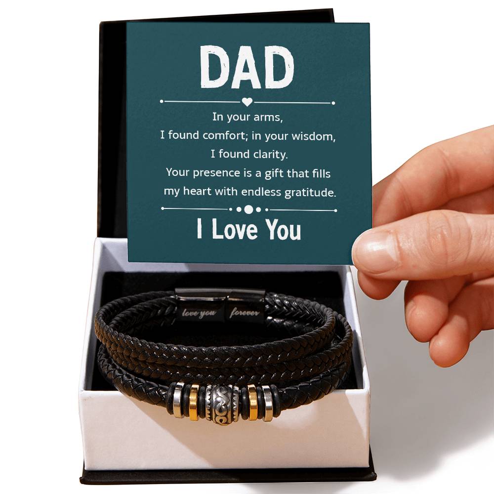 Bracelet for Dad - In your arms - Love You Forever Bracelet
