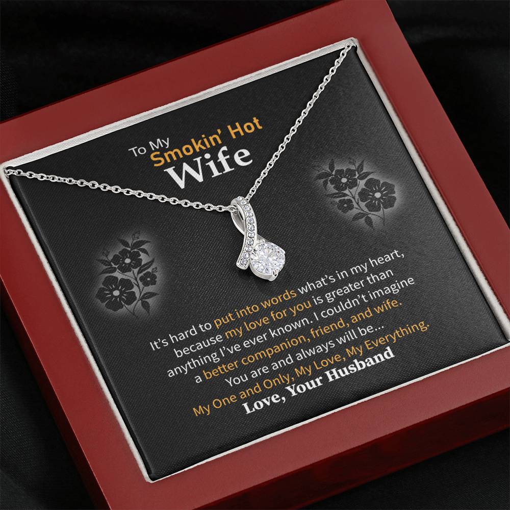 Anniversary & Valentine’s Day Gift for Wife - Emotional Jewelry from Husband - Alluring Beauty Necklace
