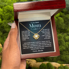 Mother and Son Gift Necklace, Symbol of Love, Care & Togetherness, Gift for Mother, To My Dear Mom