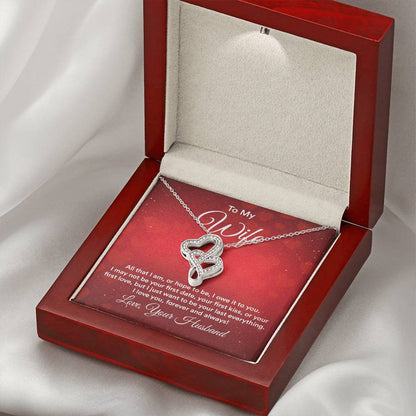 Valentine’s Day Gift for Wife - Emotional Jewelry from Husband for Anniversary Too - Heart-to-heart Pendant Necklace