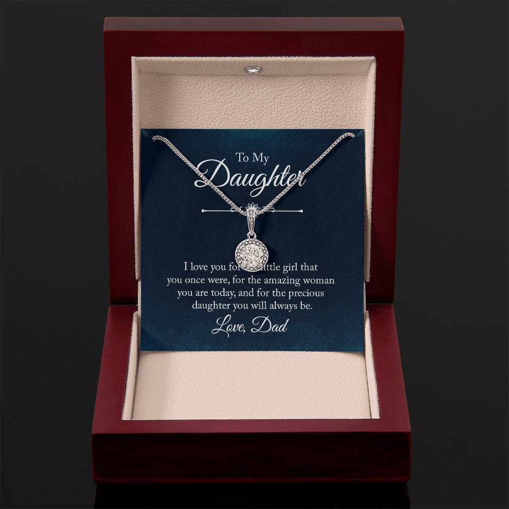 Daughter Gift for Birthday Graduation Achievements from Dad – Eternal Hope Necklace