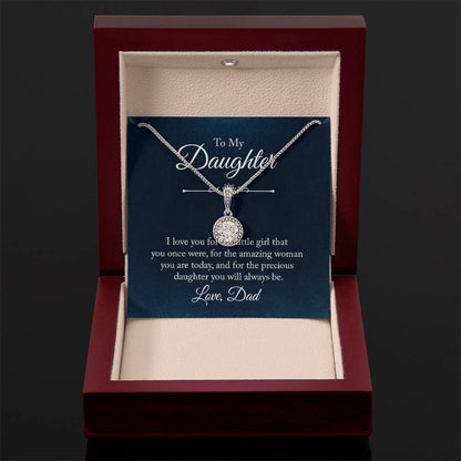 Daughter Gift for Birthday Graduation Achievements from Dad – Eternal Hope Necklace