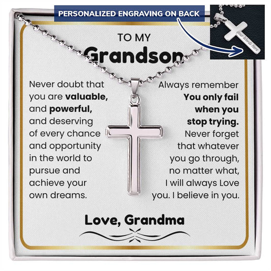 Grandson Gift From Grandmother Necklace