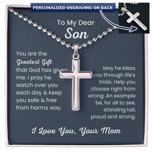 Son Cross Necklace from Mom