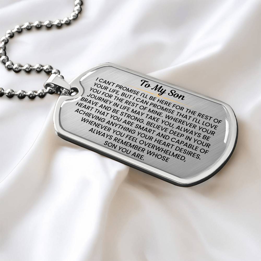 Dog Tag Necklace for Sons