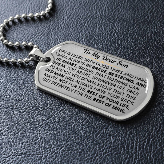 Unique Dog Tag Necklace Gift from Parents