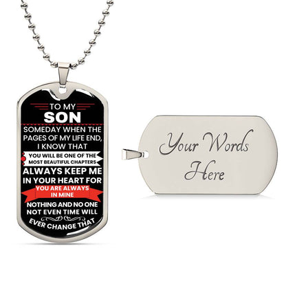Dog Tag Necklace for Birthday Gift