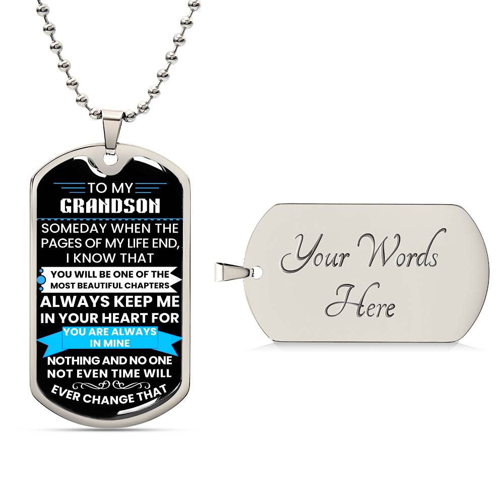 Birthday Gift Dog Tag Necklace