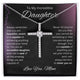 Daughter - You Are Capable CZ Cross Necklace