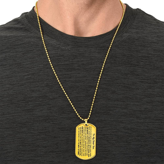 Unique Dog Tag Necklace Gift from Parents