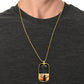 Elegant dog tag necklace with upgraded clasp for son