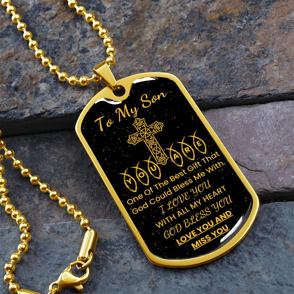 Dog Tag Necklace for Him